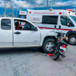 Motociclista lesionado