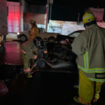 Atienden autoridades percance vehicular en la carretera 120