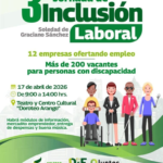 AYUNTAMIENTO DE SOLEDAD OFRECERÁ 200 VACANTES LABORALES A PERSONAS CON DISCAPACIDAD