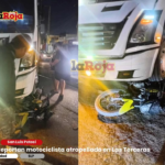 Reportan motociclista atropellado en Las Terceras