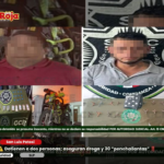 Detienen a dos personas; aseguran droga y 30 “ponchallantas” en S.L.P.