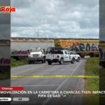 ¡MOVILIZACIÓN EN LA CARRETERA A CHARCAS; TREN IMPACTA A PIPA DE GAS!