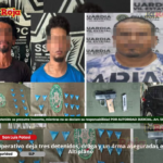 Operativo deja tres detenidos, droga y un arma aseguradas en el Altiplano