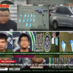 Decomisan arma, droga y 32 ponchallantas en operativos estatales