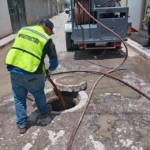 VILLA DE POZOS REALIZA INTERVENCIONES DE DRENAJES COLAPSADO Y FUGAS DE AGUAS NEGRAS