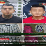 Caen dos en operativos; aseguran droga y 15 ponchallantas
