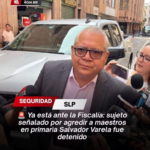 Ya está ante la Fiscalía: sujeto señalado por agredir a maestros en primaria Salvador Varela fue detenido