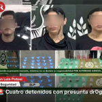 Cuatro detenidos con presunta droga
