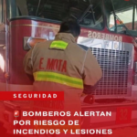 BOMBEROS ALERTAN POR RIESGO DE INCENDIOS Y LESIONES POR PIROTECNIA