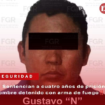 Sentencian a cuatro años de prisión a hombre detenido con arma de fuego